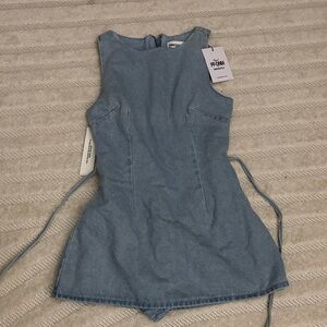 Princess Polly Light Blue Denim Mini Dress